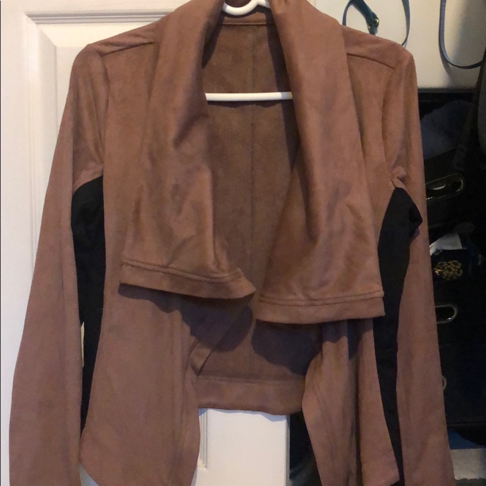 Suede like cardigan